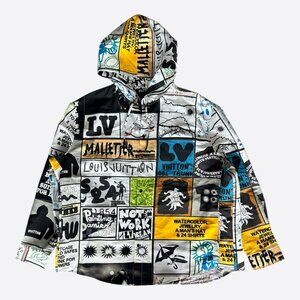 Louis Vuitton White & Multicolor Graphic Windbreaker